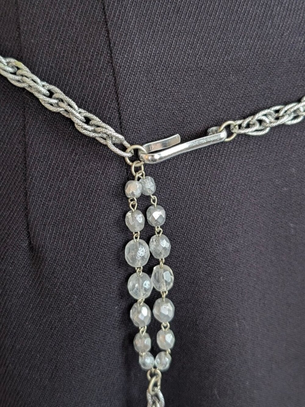 V. West Germany Beaded Adjustable Belt - Picture 5 of 6